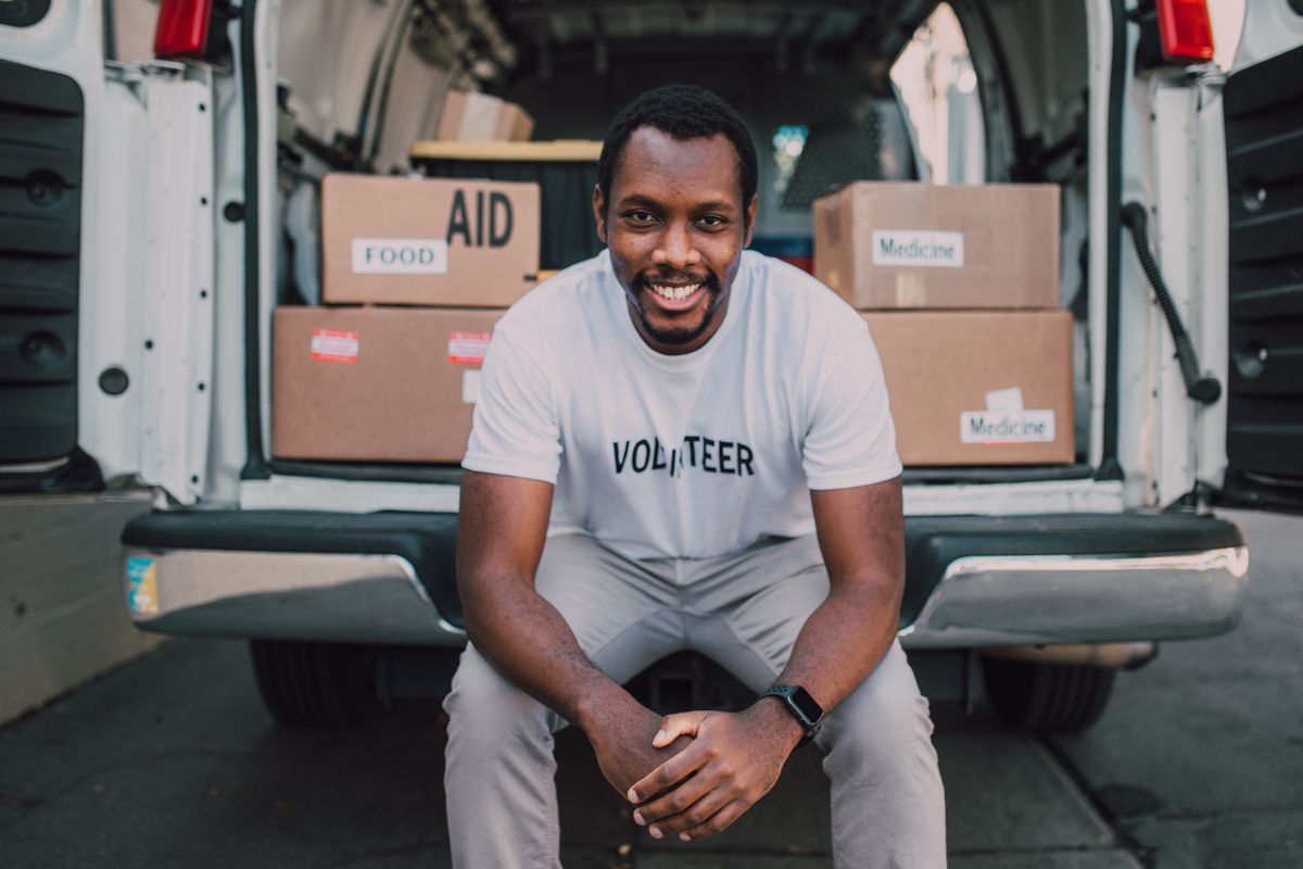 man with a van in Mark — Man with a Van in Mark — the working end of the job