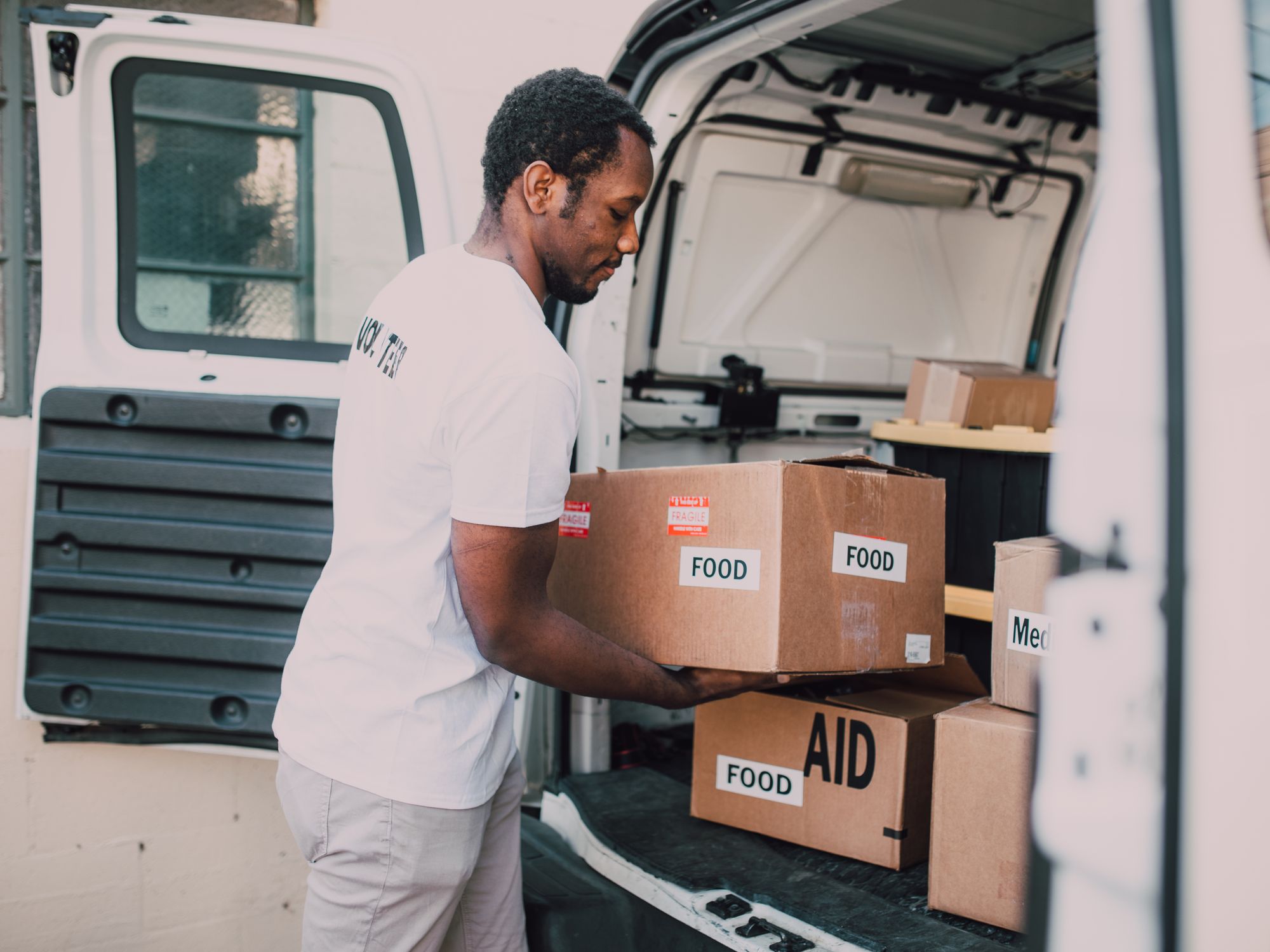 Man and Van in Higham Ferrers, East Midlands — man and van team loading a removal van