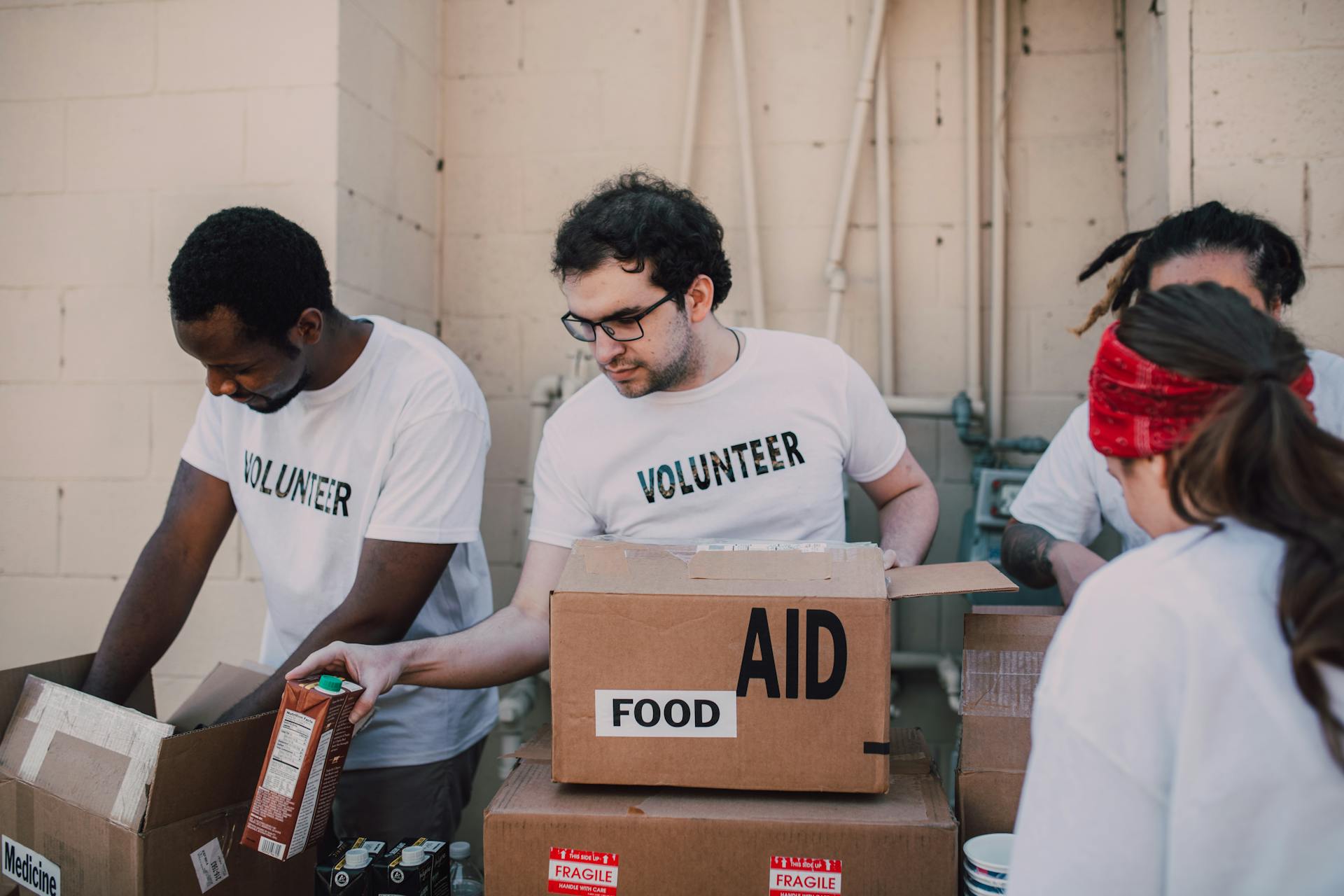 People Donating Goods