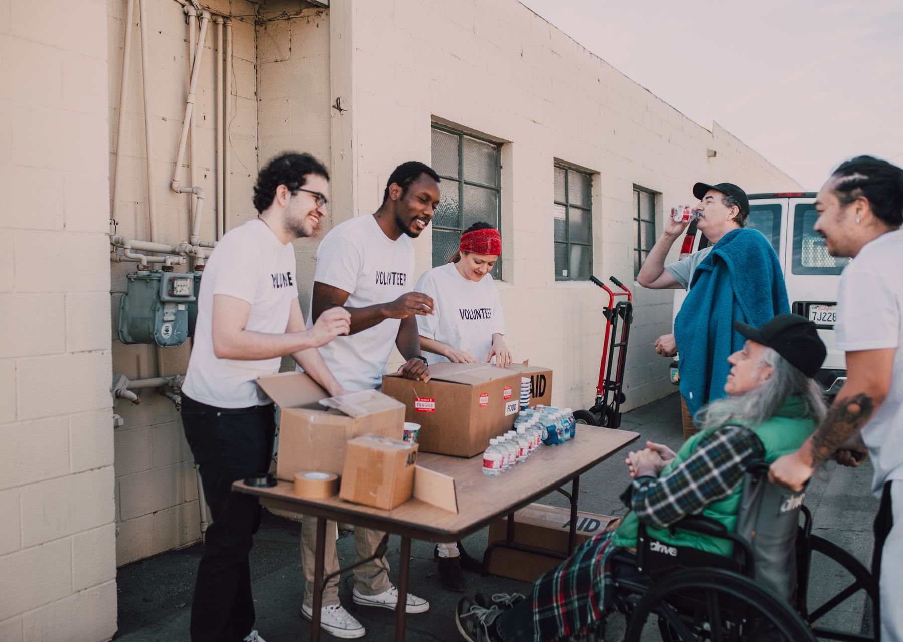 Furniture delivery in Isleworth — crew wrapping and loading on moving day