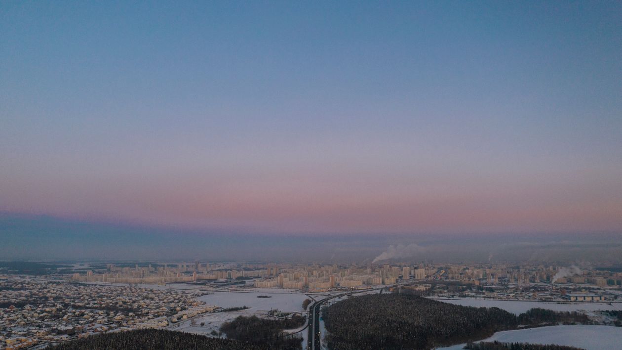 View of a City in Winter · Free Stock Photo
