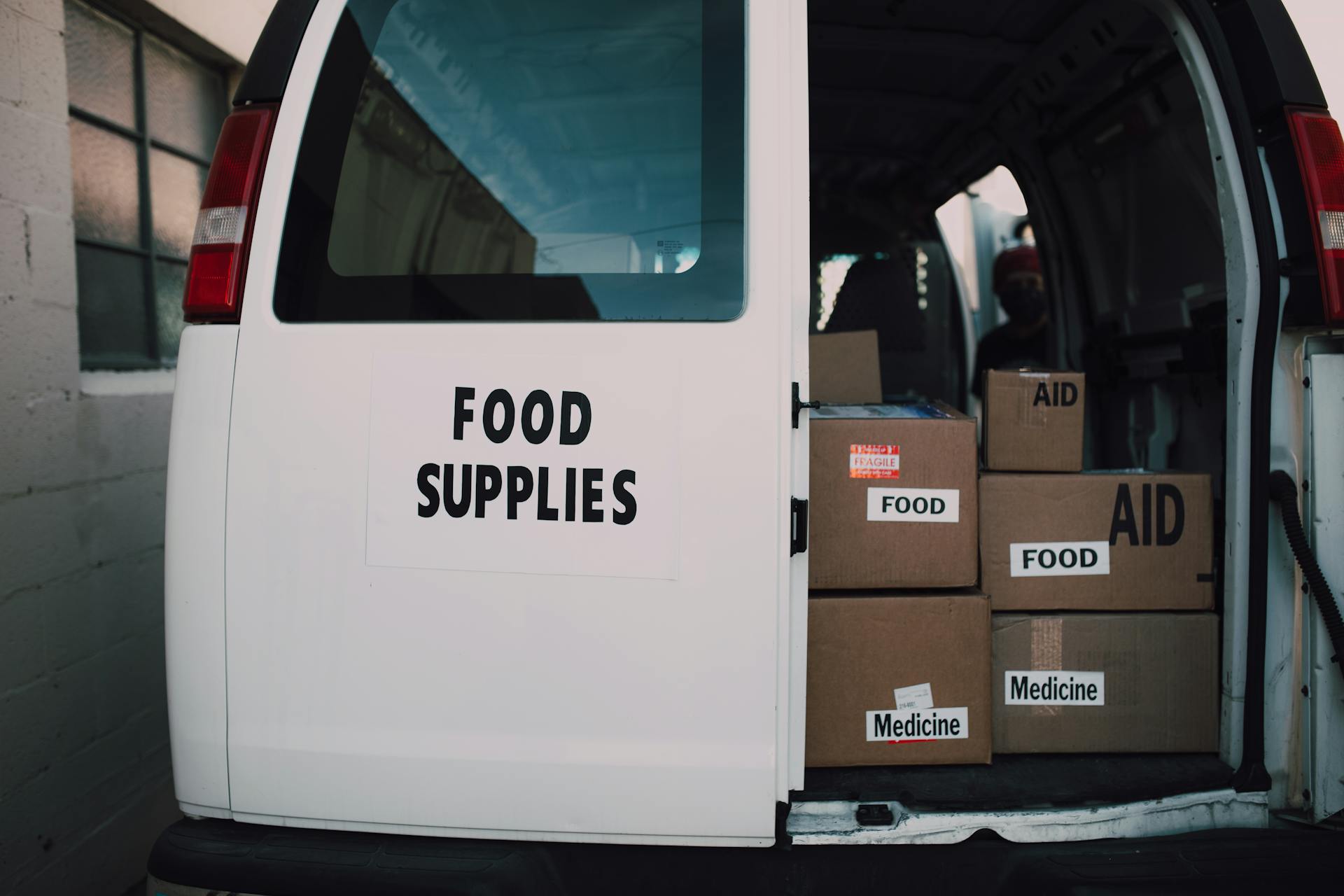 Supplies in the Back of a Van