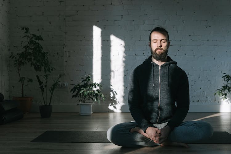 A Man Doing Meditation