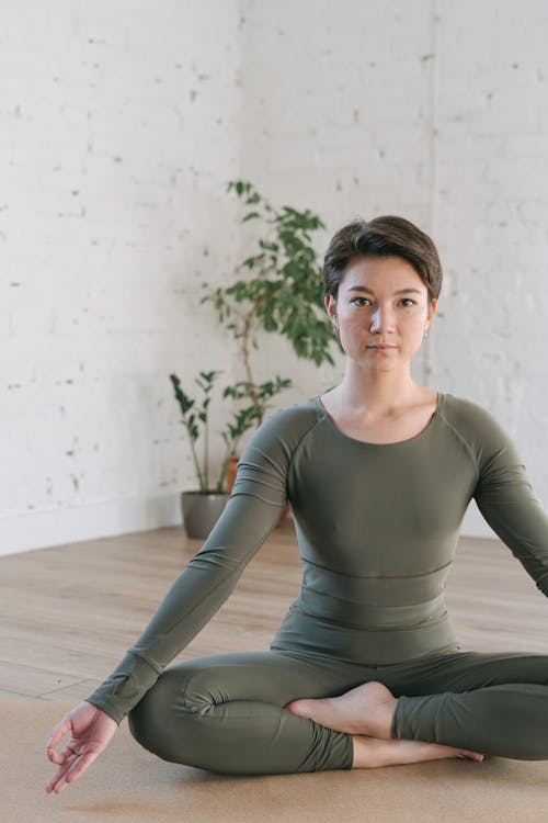A Woman Doing Yoga
