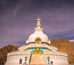 Shanti Stupa Temple in Ladakh India