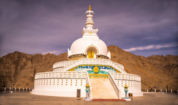 The Shanti Forest Monastery In Chandspa Ladakh, India