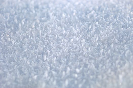 Detailed macro shot of white crystalline texture with natural light reflections.