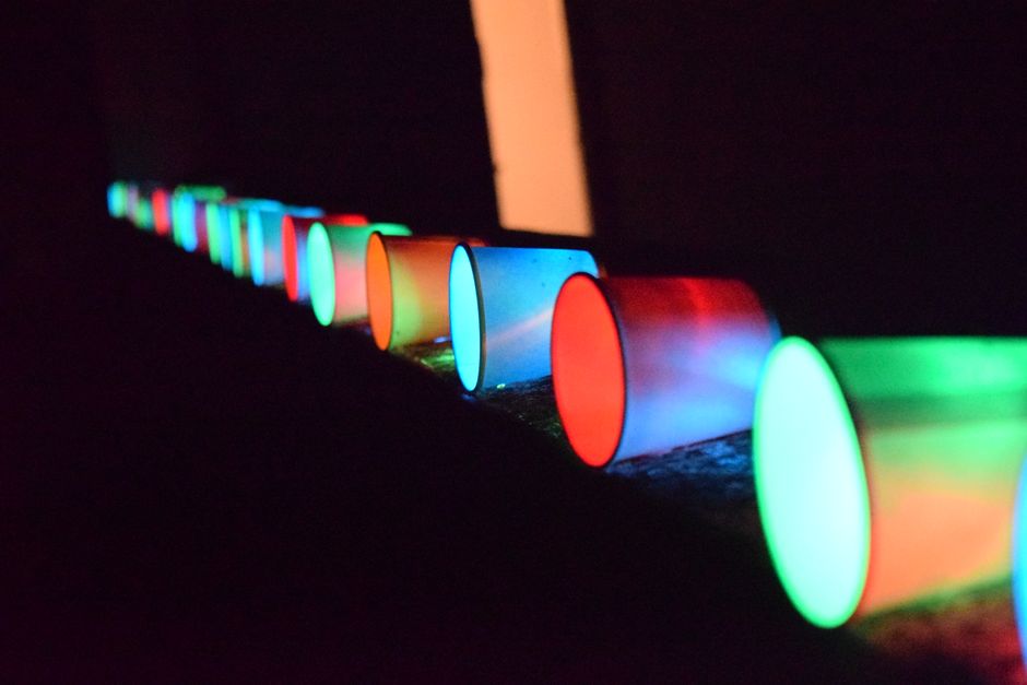 Colored Light Waves Forming A Pattern · Free Stock Photo