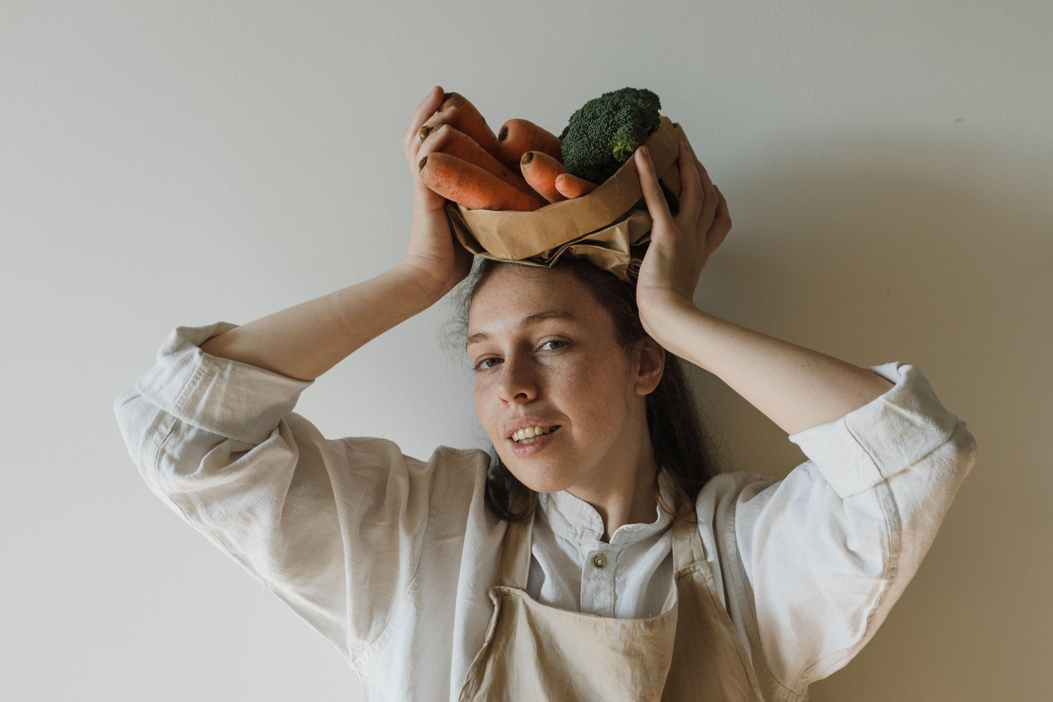 healthy food vegetables hormonal balance woman