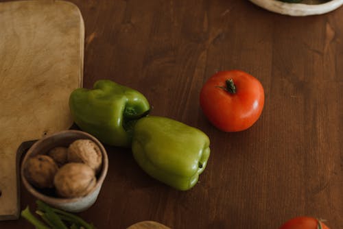 Close-Up Shot of Vegetables on a Table