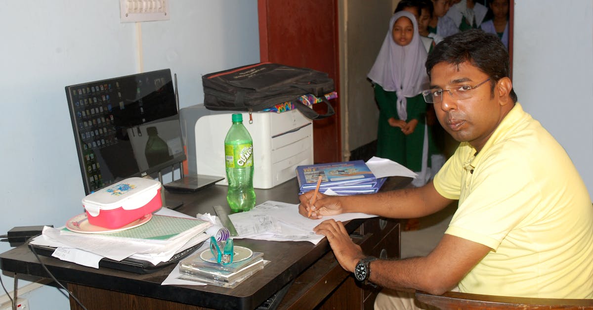 Free stock photo of working as a computer teacher at charail school