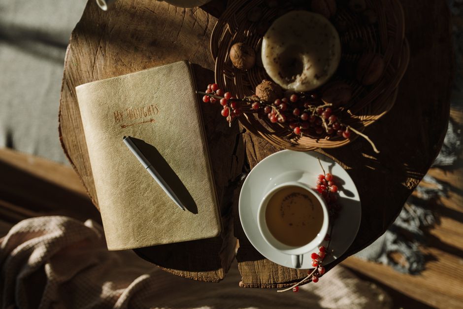 morning routine notebook natural light lifestyle photo 1