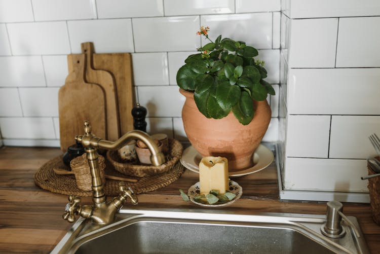 Faucet In A Sink