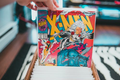 Free Collection of various comic books Stock Photo