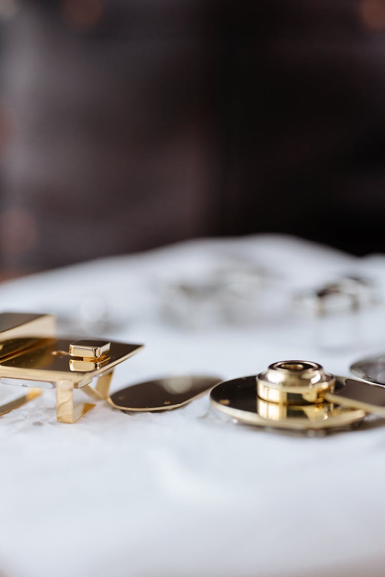 Golden Items On Table