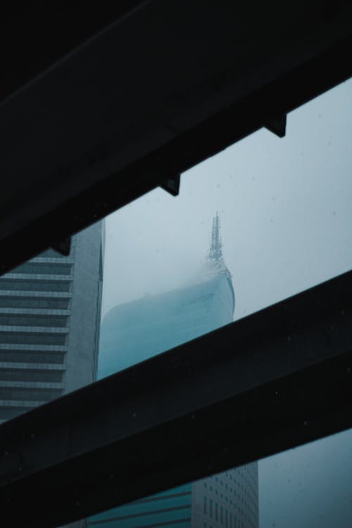 Skyscrapers in a City in a Fog