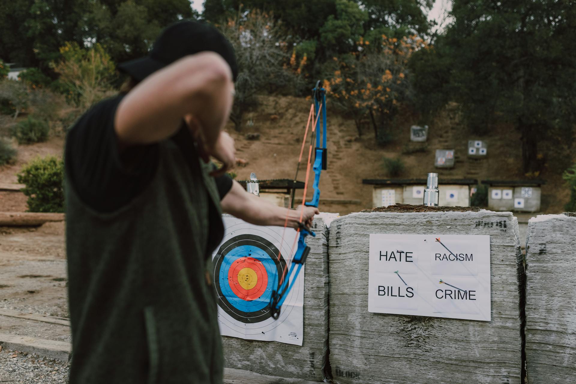 Free stock photo of aiming, archer, archer aiming