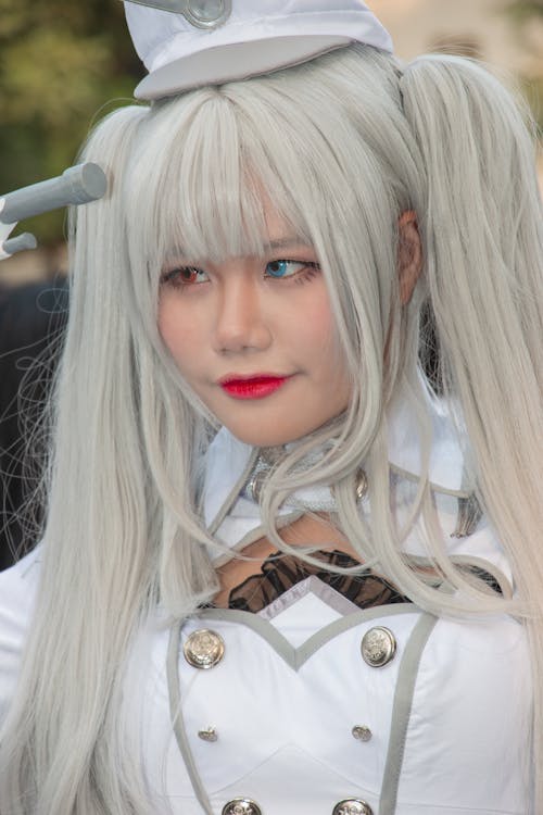 Close-Up Shot of a Woman in Player Character Costume
