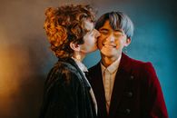 Man and Woman Kissing Each Other