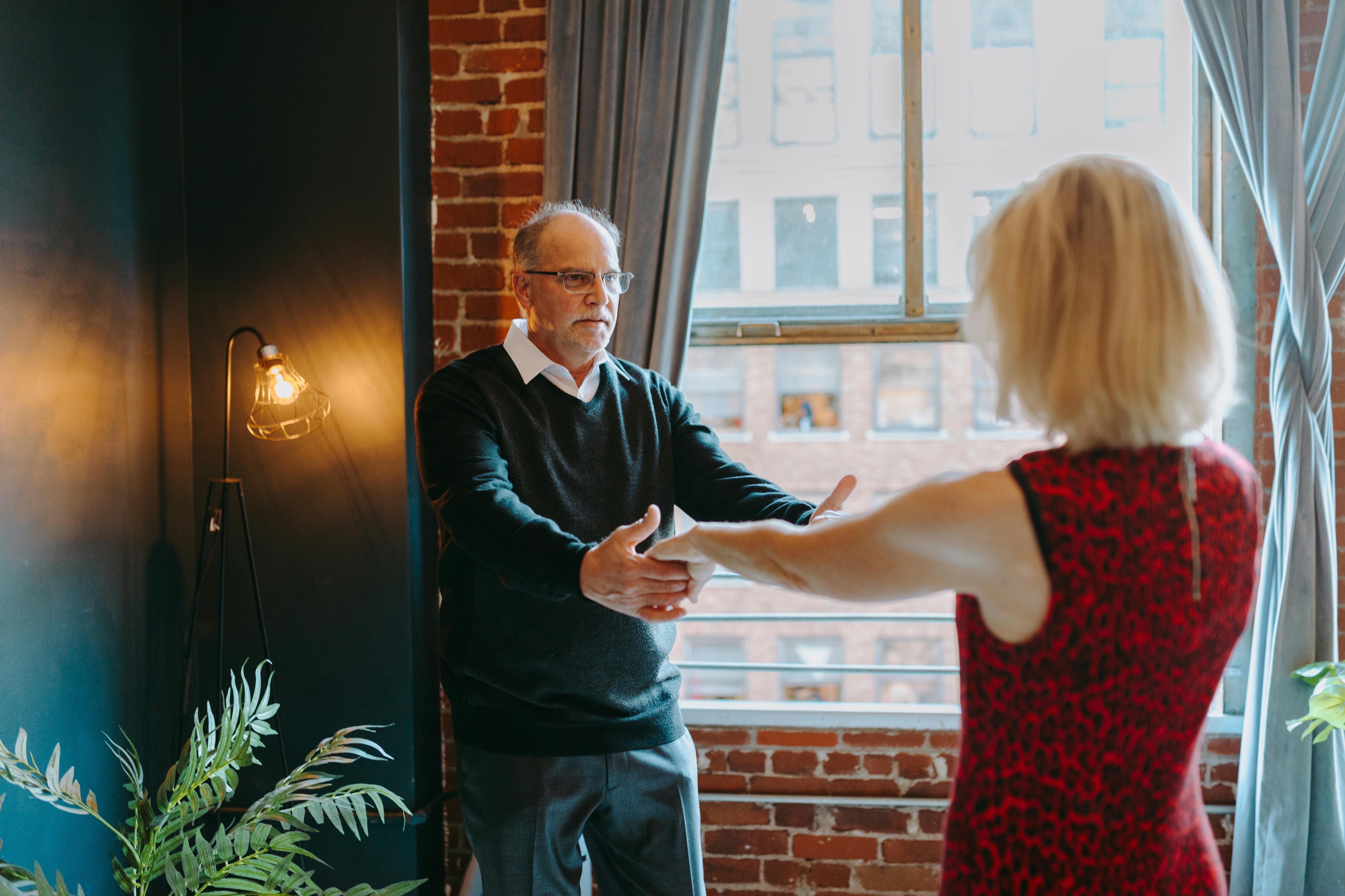 Happy older couple dancing - 7 types of marriage