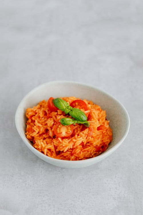 A Risotto on a Ceramic Bowl