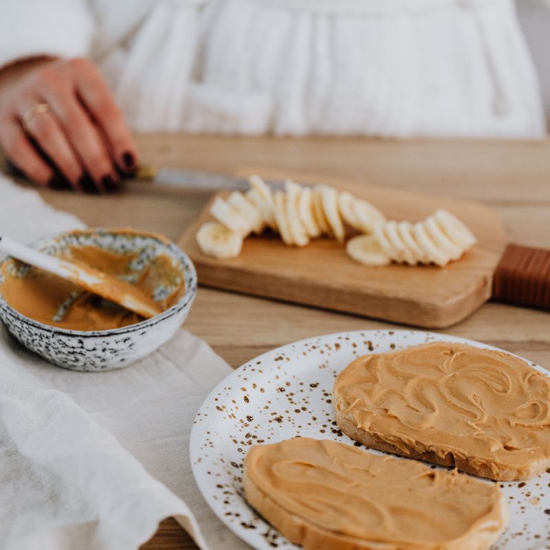 Creamy Peanut Butter Banana Soft Serve