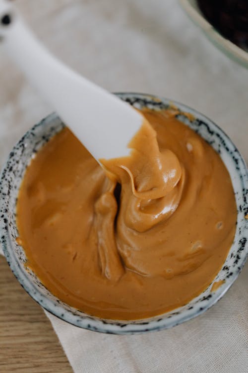 Free Close Up Photo of Creamy Peanut Butter Stock Photo