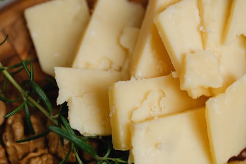 A Close-up Shot of a Cheese