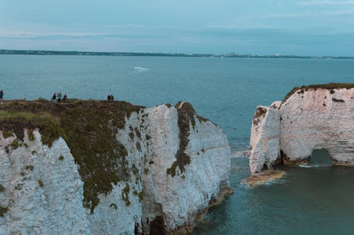 Aerial Photography of Coastal Cliffs on the Ocean