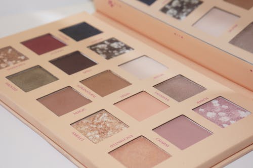 Eyeshadow Palette in Close-Up Photography