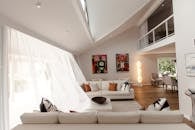 The Interior of the Living Room of a House