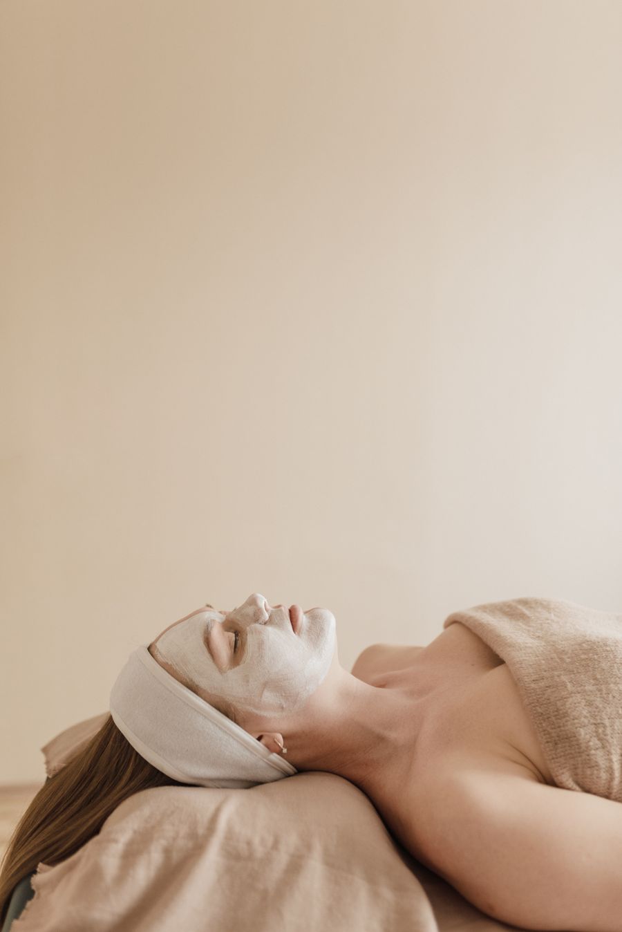 Client enjoying a relaxing treatment at the studio