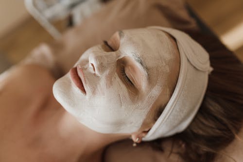 Free A Woman in Facial Treatment Stock Photo