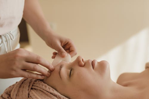 Free Woman in Facial Massage Stock Photo