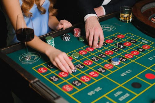 Free Roulette in Casino Stock Photo