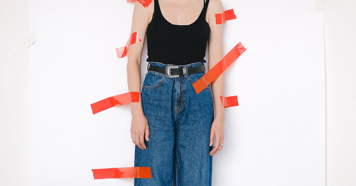 How to shorten pants with tape