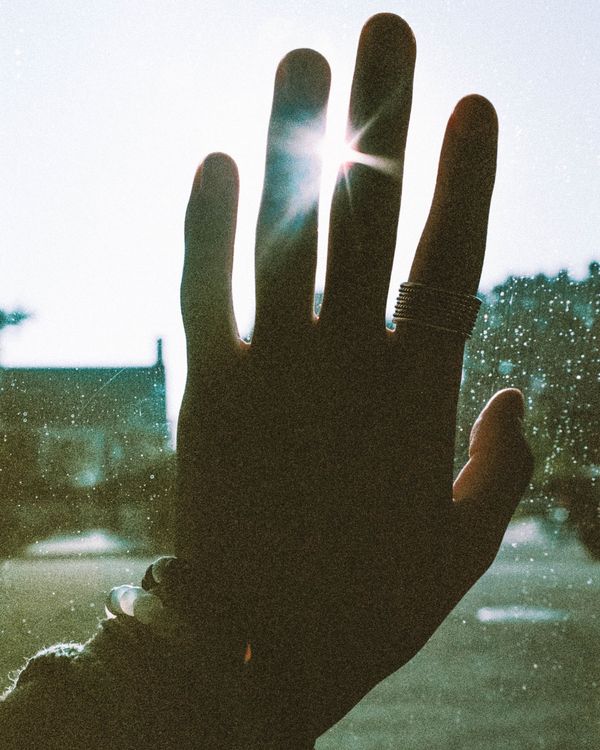 Hand Backlit Close-up of Hand Covering Backlit · Free Stock Photo