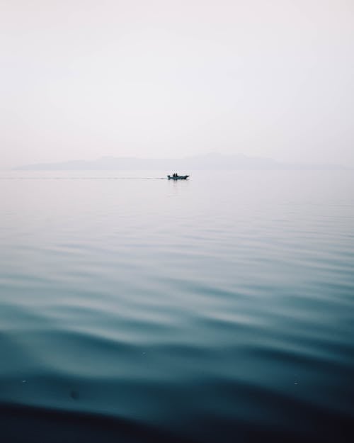 Boat on Lake with Calm Water