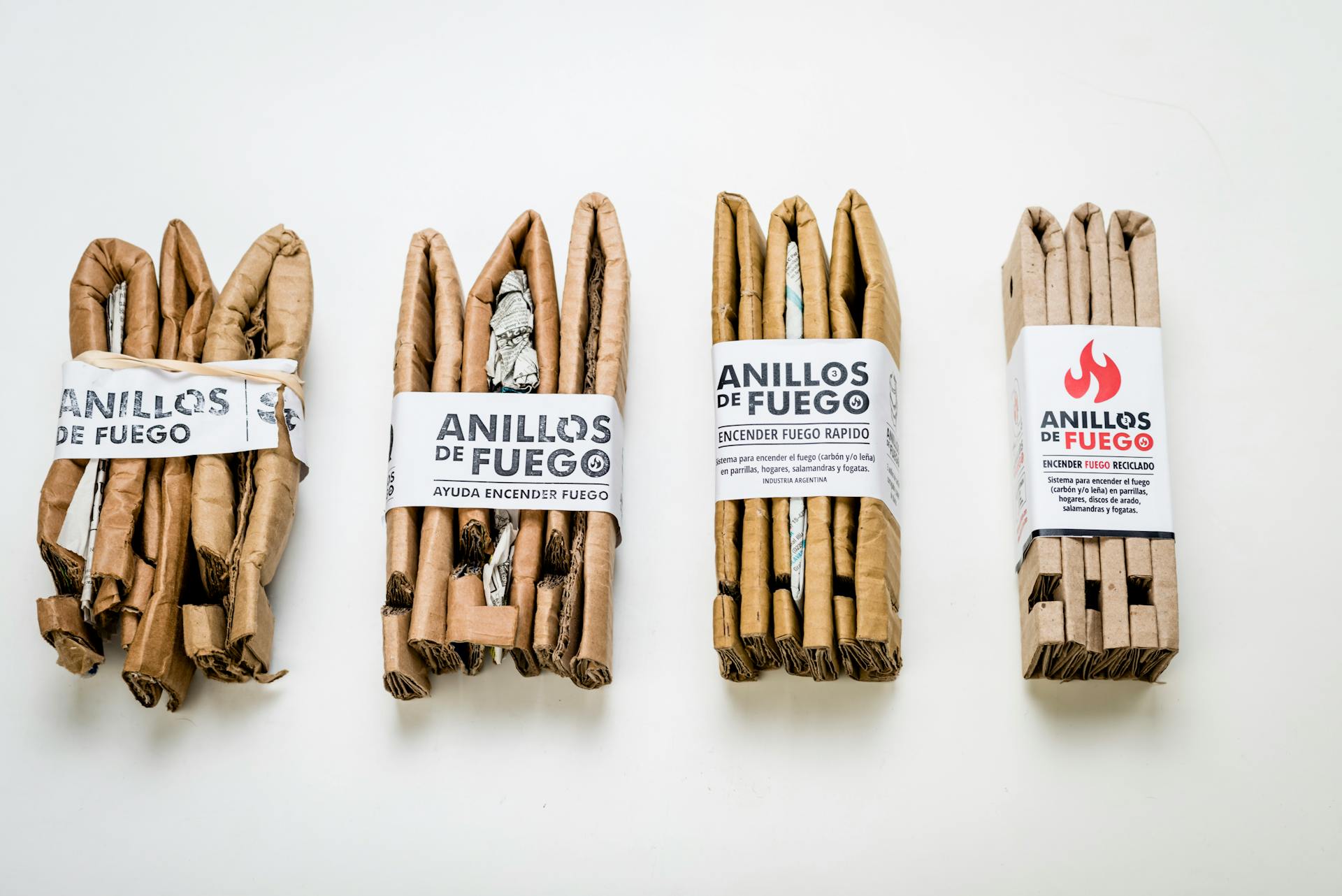 Cardboard Packs for Fire Making