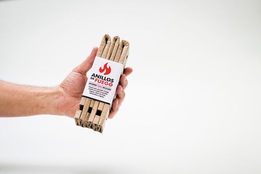 Hand Holding Kindling