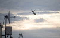 View of a Helicopter Flying