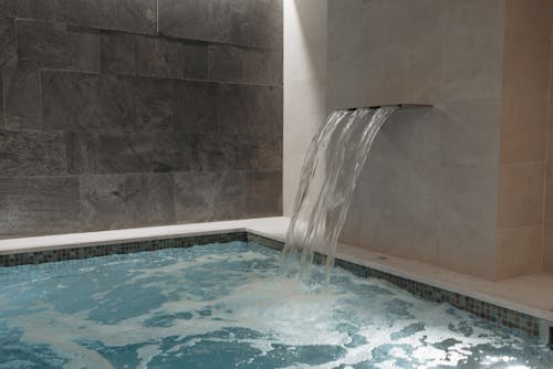 Waterfall in the Swimming Pool