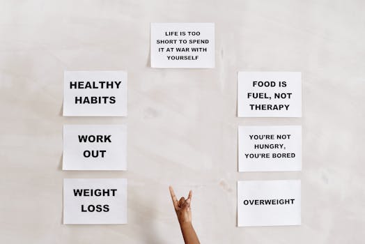 Motivational quotes promoting healthy living, fitness, and wellness habits.