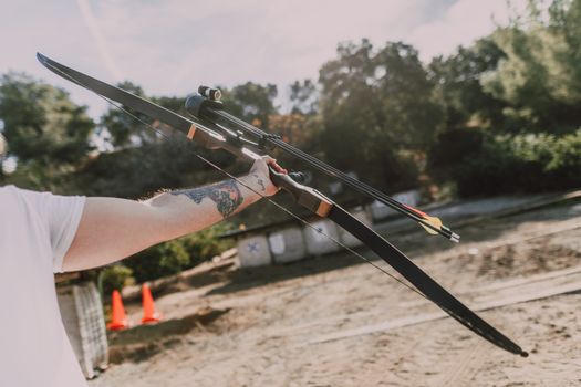 Free stock photo of action, adult, archer