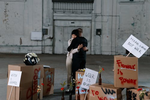 Man And Woman Hugging