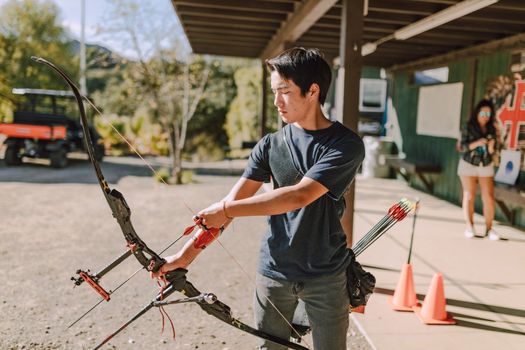 Free stock photo of action, adult, archer