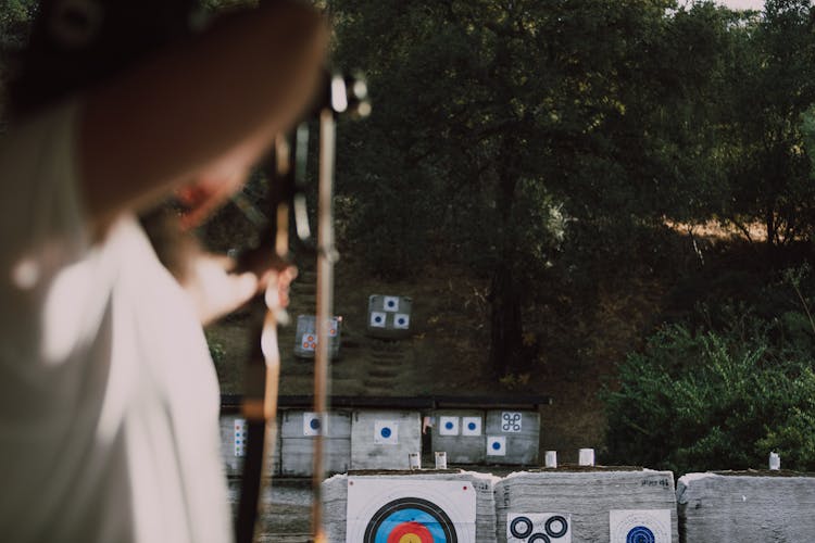 Person Aiming At A Target