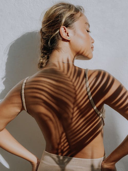 Back View of a Woman Wearing Backless Dress