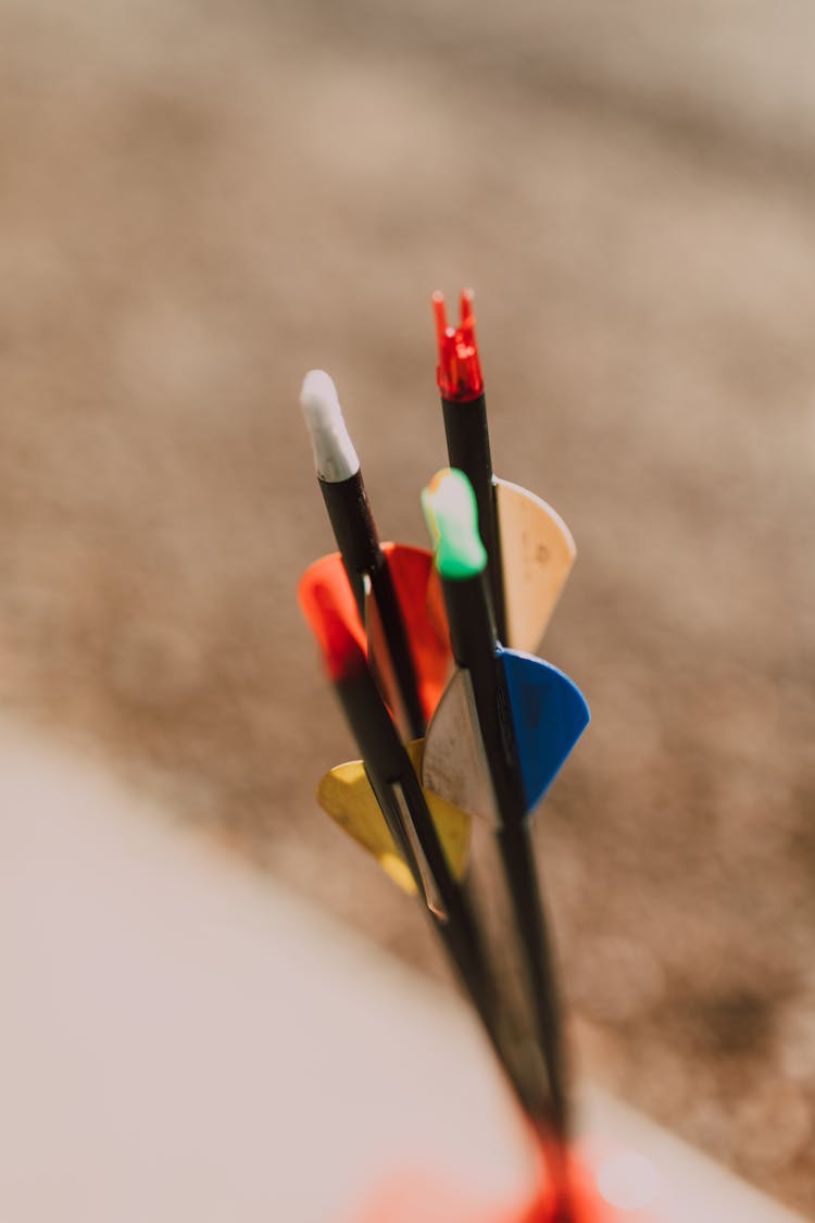 Close-Up Shot Of Arrows 