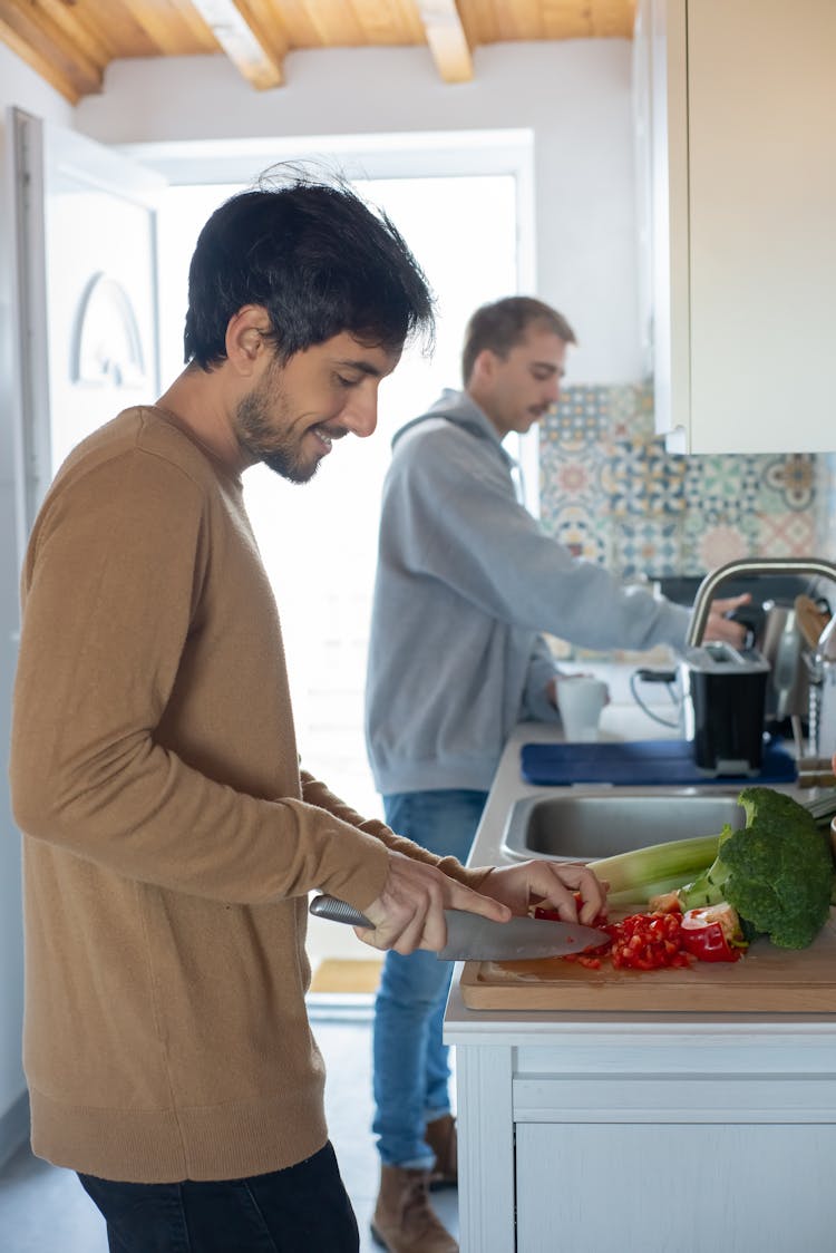 Couple Spending Time Together In Kitchen